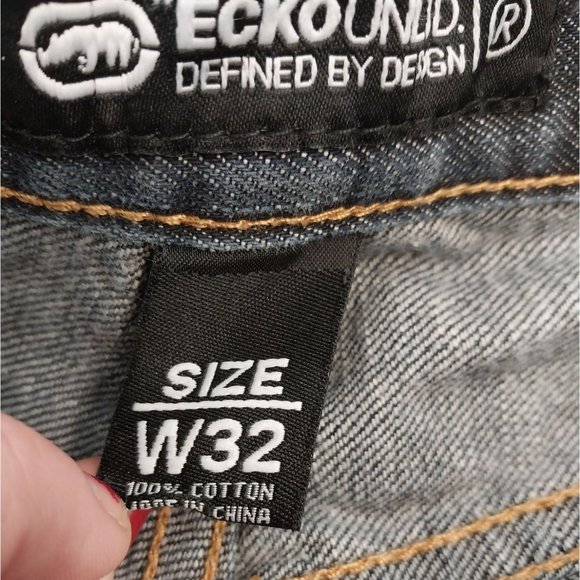 ECKO UNLTD. Straight Fit Cotton Blue Jeans Men's Sz 32 - Picture 12 of 16